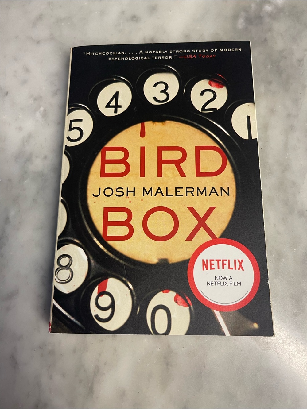 Bird Box by Josh Malerman paperback book